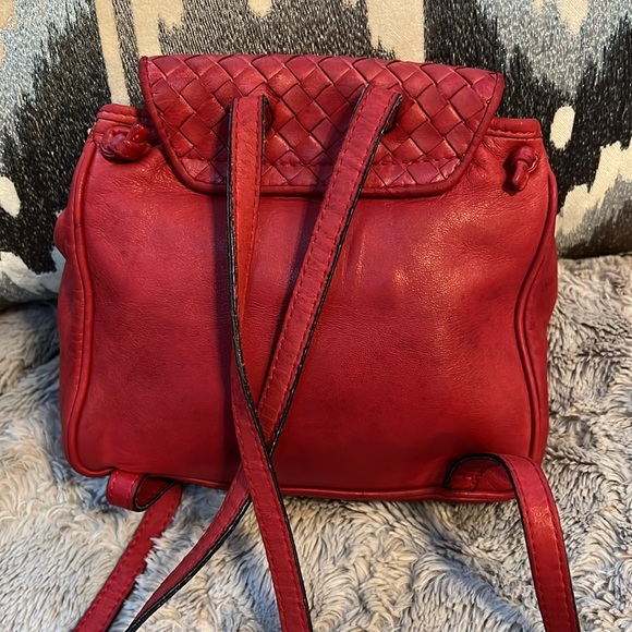 BOTTEGA VENETA RED BACKPACK - Picture 4 of 17
